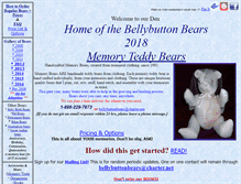 Tablet Screenshot of bellybuttonbears.com